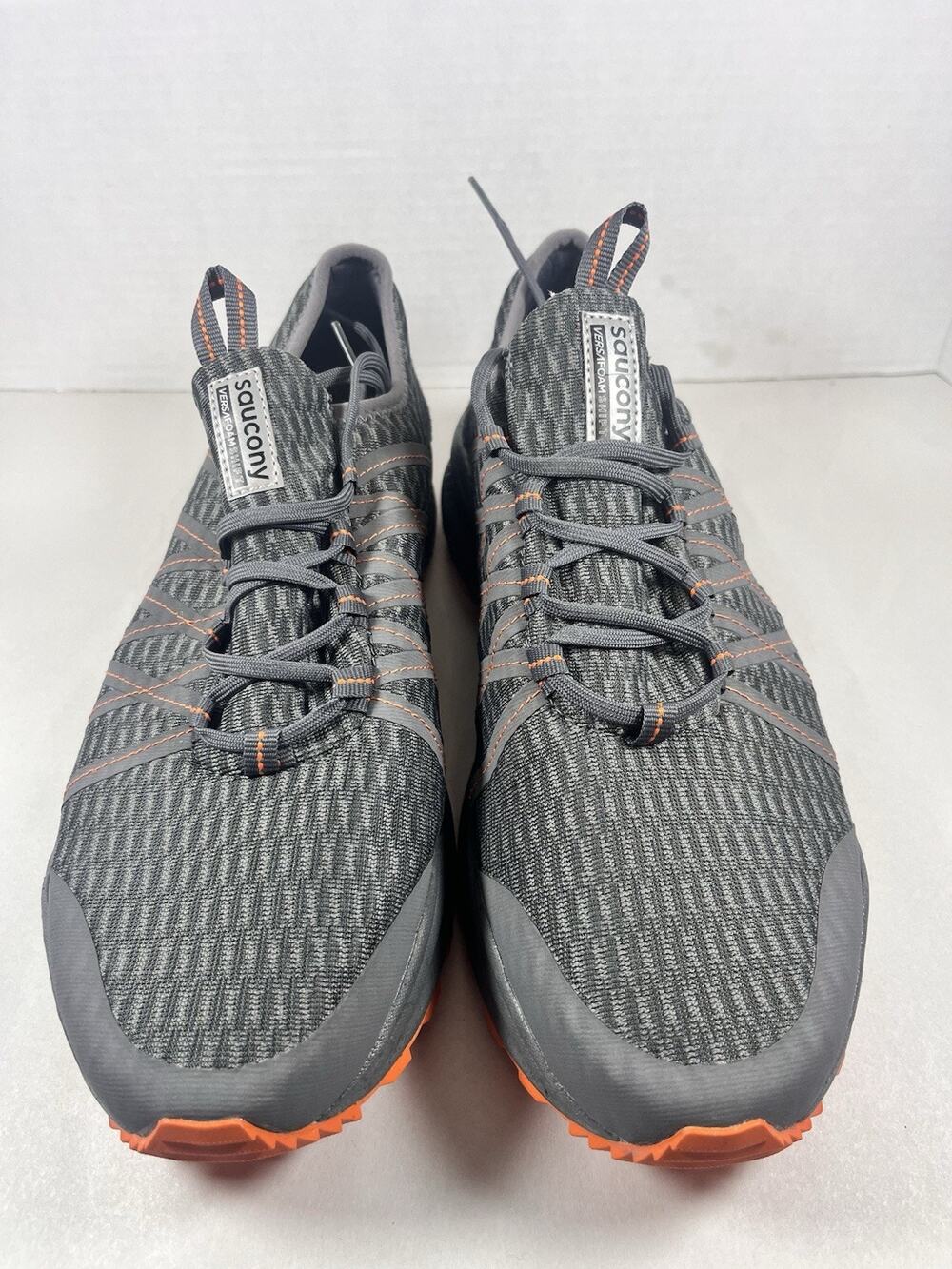 Saucony Versafoam Shift Mens 9.5 Running Shoes Gray Orange S40043-16 Low Top⁠